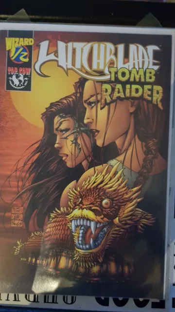 Witchblade Tomb Raider 12 Wizard Top Cow Image Comics Issue 1/2