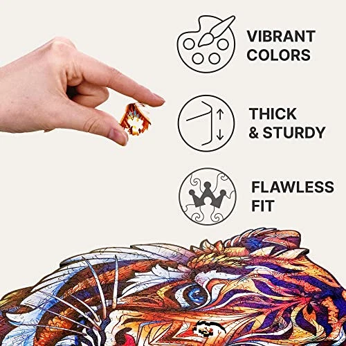 UNIDRAGON Wooden Puzzle Jigsaw, Best Gift for Adults and Children, Unique  [NEW] 4