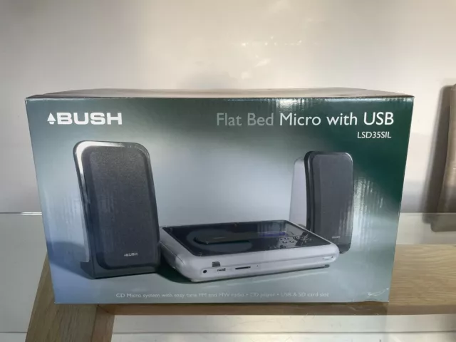 Bush - CD Player - Hi-Fi System - Flat Bed Micro With USB - FM/MW Radio + Remote