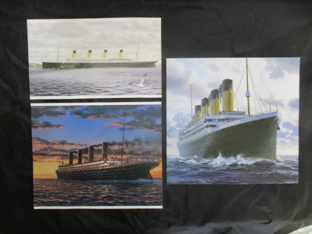 3 1995 Color Images of "Titanic" -  SEE MY 1913 to 1928 WHITE STAR LINE AD'S