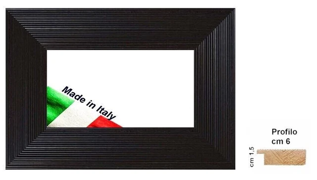 Cornice Parete Poster Cornice Legno Massello 61x91 Cm - Rustica In Rovere Per Poster E Foto Quadro Parete Rustico - Foto 5