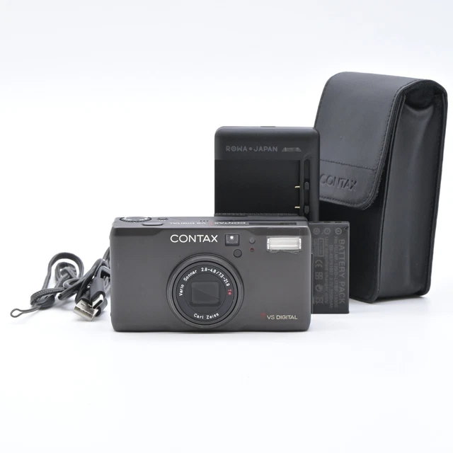 CONTAX TVS BLACK Digital Titan Compact Camera [Exc+++ CONTAX TVS BLACK Digital Titan Compact Camera [Exc+++