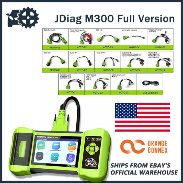 M300 Motorcyle Diagnostic Scanner All System OBD2 Diagnostic Fault Code Reader