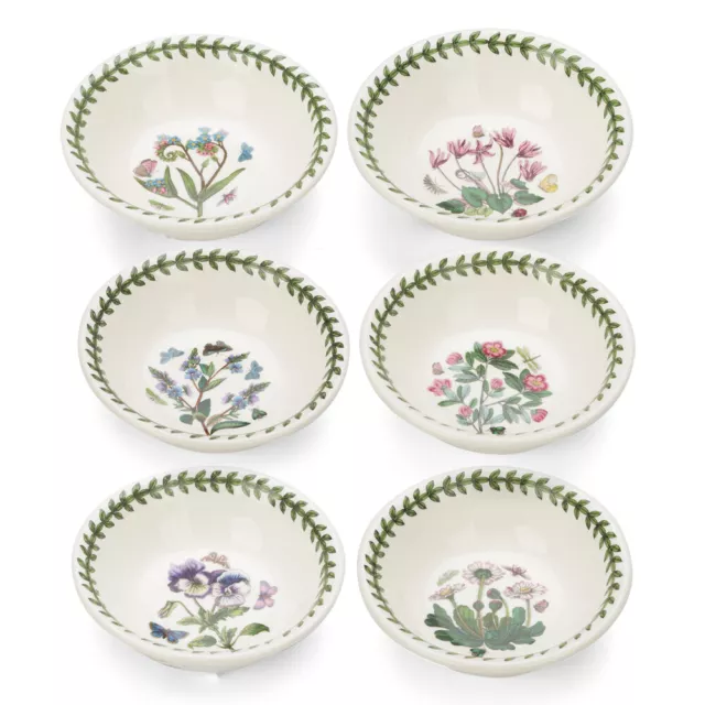 NEW Portmeirion Botanic Garden Mini Bowl Set 6pce 13cm