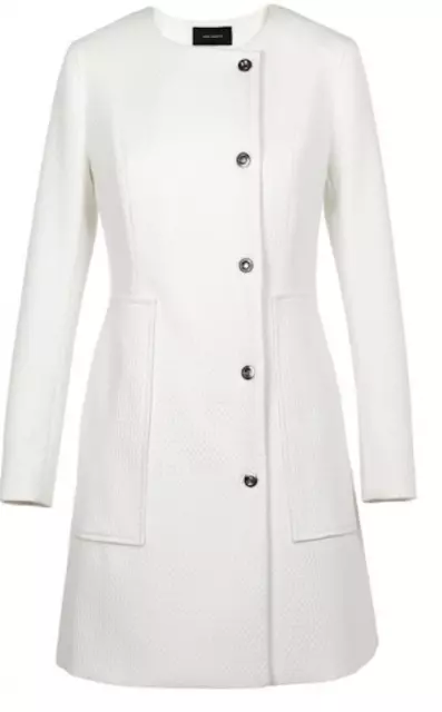 manteau cintré blanc