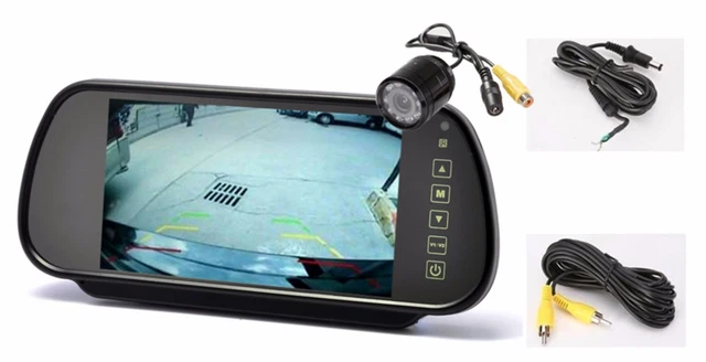 Monitor LCD 7 Pollici per Auto Specchietto Retrovisore DC 12V