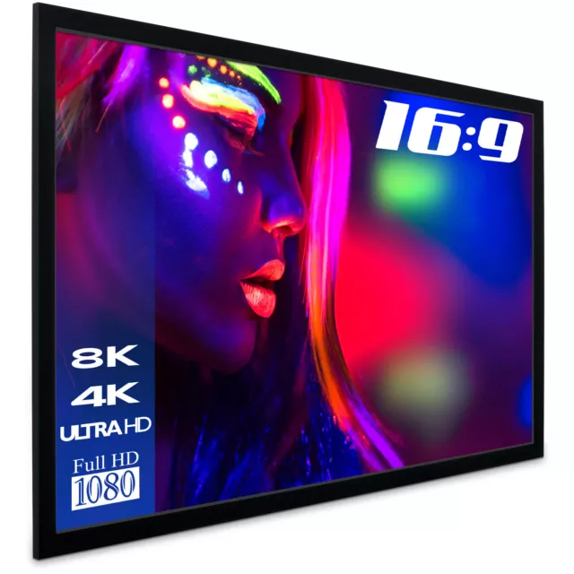 ESMART Professional MIRALE Marco Luz Diurna Lienzo GRIS 295x165cm (133") 16:9