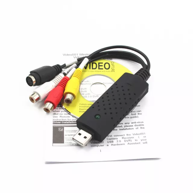 Portable USB2.0 Audio Video Capture Card Adapter Easy To Cap Easycap VHS To DVD