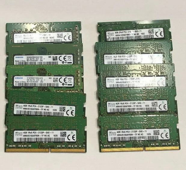 4 8 16 GB RAM Laptop DDR4 PC4 2133P 2400T 2666V 17066 19200 MHz 1R 2R