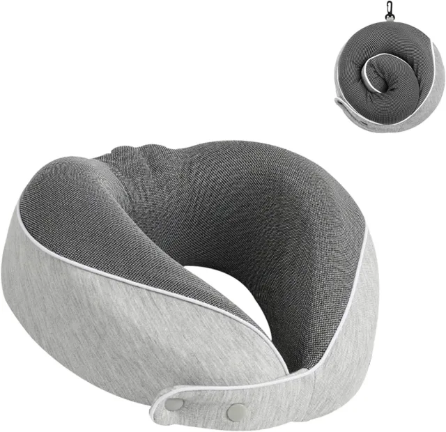 Travel Pillow for Sleeping Airplane, 100% Memory Foam with earplugs and mask