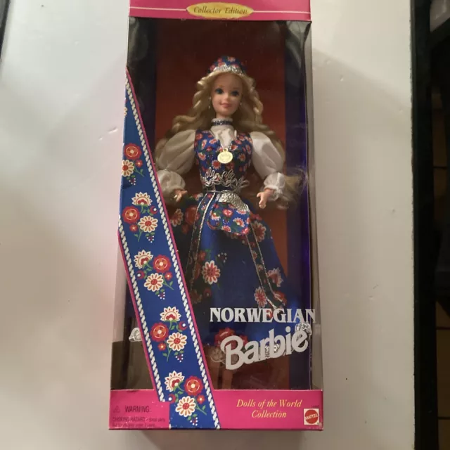 1995 Norwegian Barbie Dolls Of The World Collectors Edition NRFB