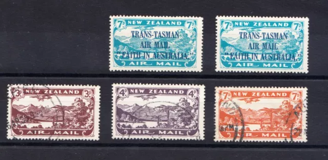 Lot Timbres Nouvelle Zélande Poste Aérienne New Zealand stamp Collection