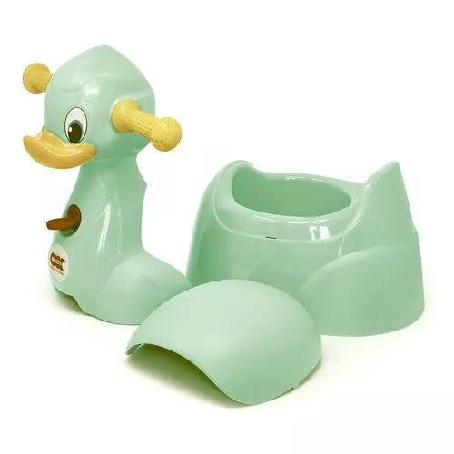 Vasino ergonomico con coperchio Okbaby QUACK Grigio