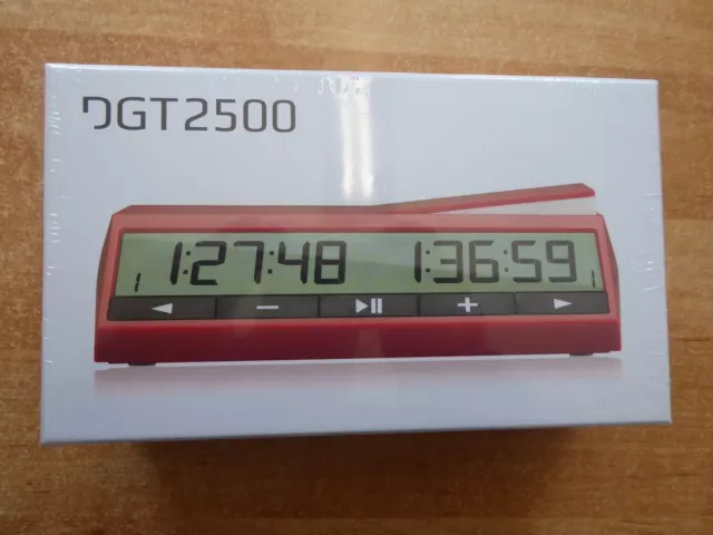 Neue Version elektronische Schachuhr "DGT 2500" als originalverpackte Neuware