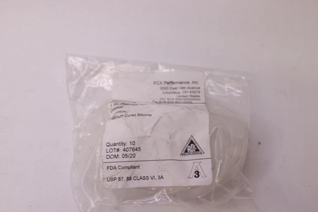 (10-Pk) Rubber Fab Gauge Guard Isolator Gasket Platinum Cured Silicone 1-1/2-In