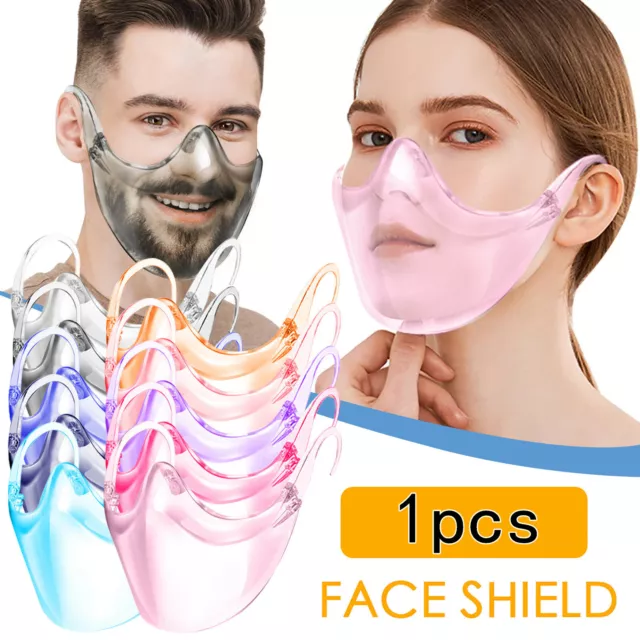 Durable Mask Face Combine Plastic Reusable Clear Face Mask Shield