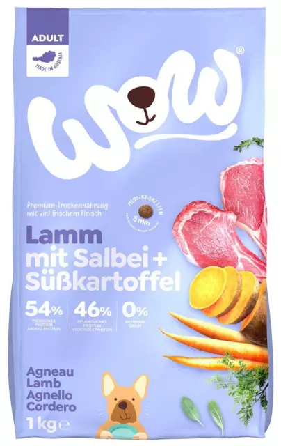 Wow Agnello Minis Adulto 6x 1 KG Mangime Secco Cibo per Cani