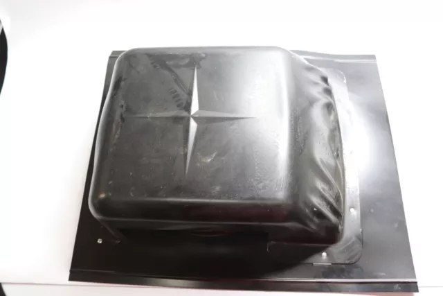 Air Vent Slant Roof Vent Galvanized Black 7-1/2"