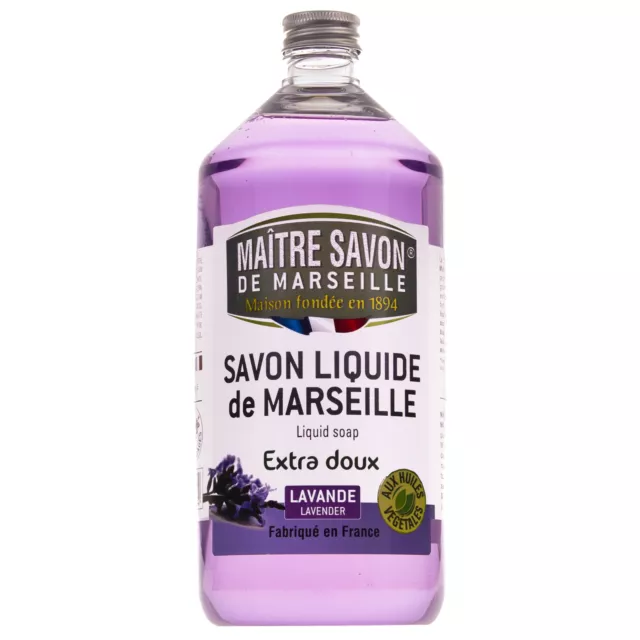 Sapone liquido di Marsiglia alla lavanda 1000 ml, Maître Savon