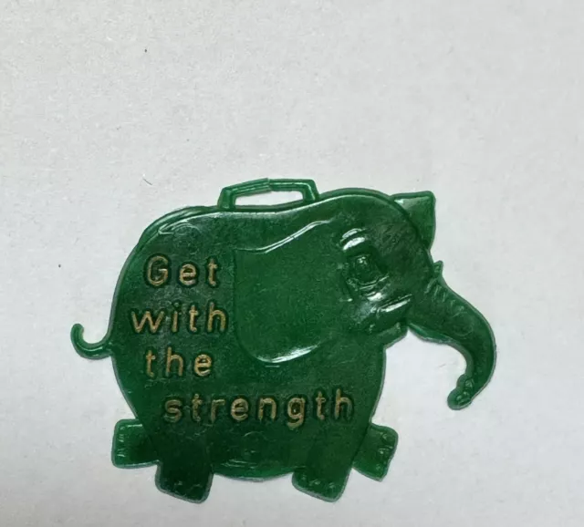 Vintage Commonwealth Bank “ Get With The Strength “ Green Elephant Show Bag Item