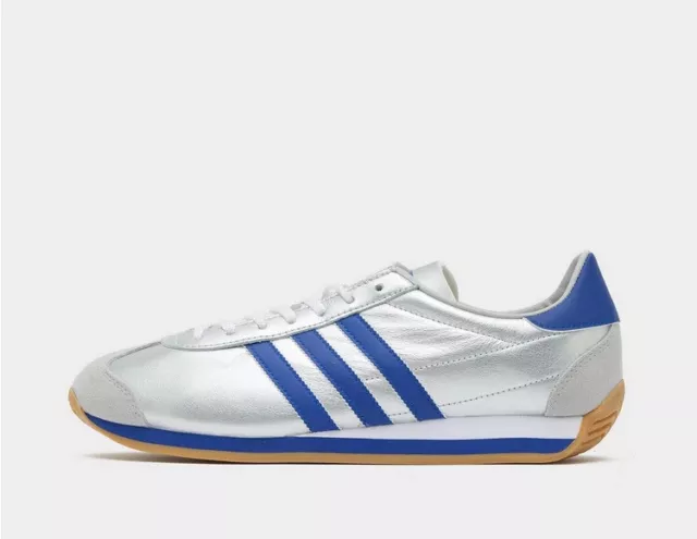 Adidas Originals Country OG Herren Turnschuhe Silber und Blau