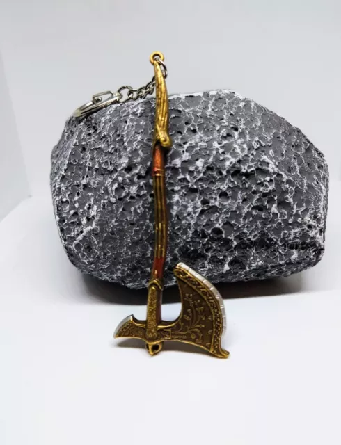 Game God of War 5 Ragnarok Keychains Thor's Hammer Mjolnir Kratos Blades of  Exile Leviathan Axe Weapon Pendant Keyring Jewelry