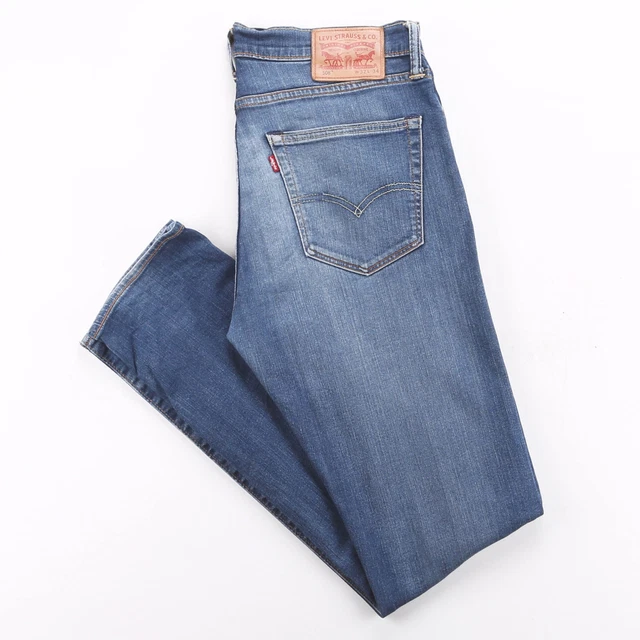 Jeans LEVI'S 508 da uomo blu denim regolari affusolati W32 L34