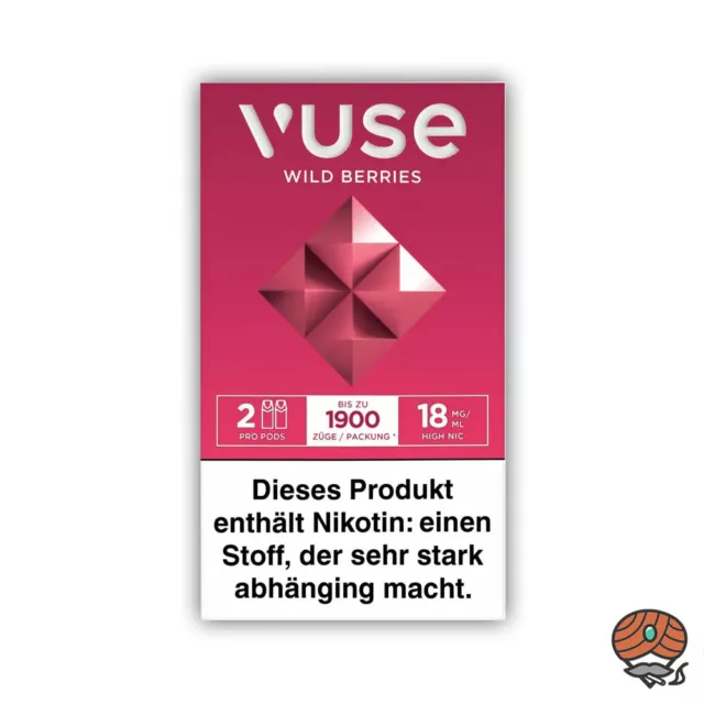 Vuse PRO Pods Wild Berries 18mg/ml Nikotin à 2 Pods