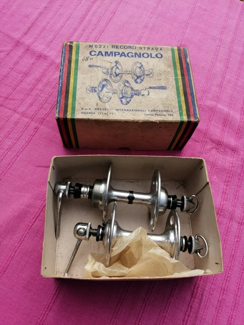 Moyeux CAMPAGNOLO Record 1034 Petites Flasques 36T - Filet Français - Équipements vélos