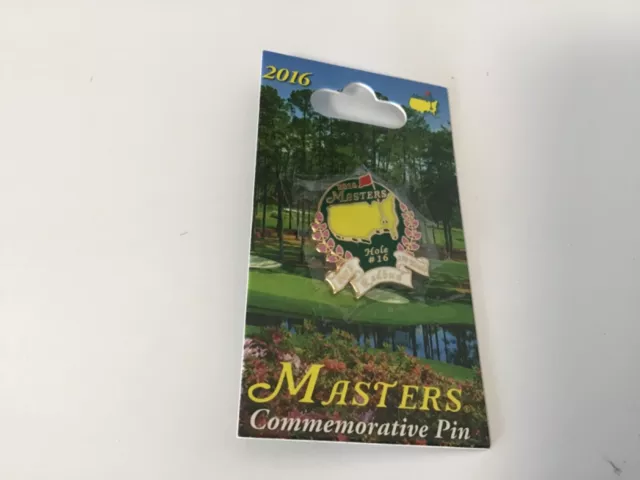 Masters Golf 2016 Official Commemorative Pin New Augusta National Hole 16