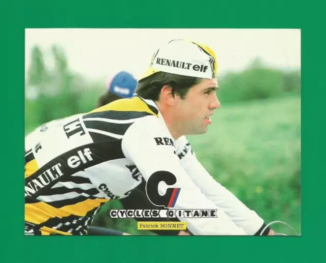 CYCLISME carte cycliste PATRICK BONNET équipe RENAULT elf GITANE 1981