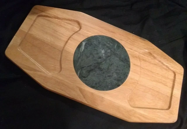 Marble Wood Cheese Cutting Board Appetizer Serving Tray Christmas Holiday Party