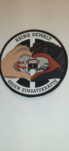 Rubberpatch Aufnäher Ärmelabzeichen Patch Feuerwehr Polizei Rettungsdienst