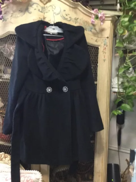 Junior's Dress Coat from Ci Sono by Cavalini, Size Small (Wool, Polyester)