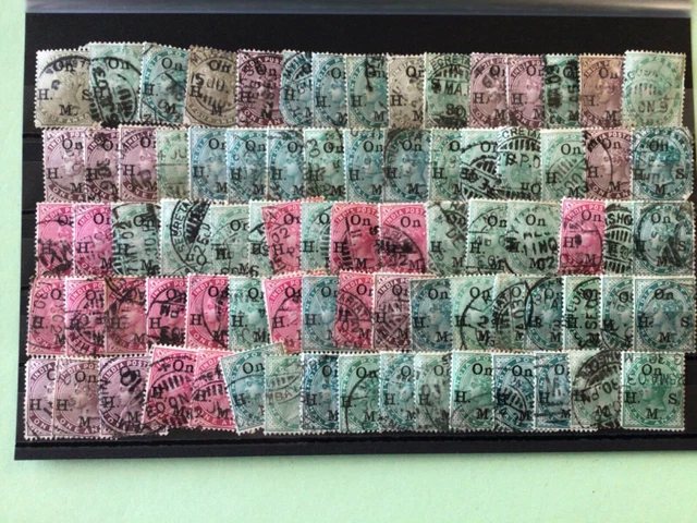 British India many Queen victoria used  stamps   Ref A4696