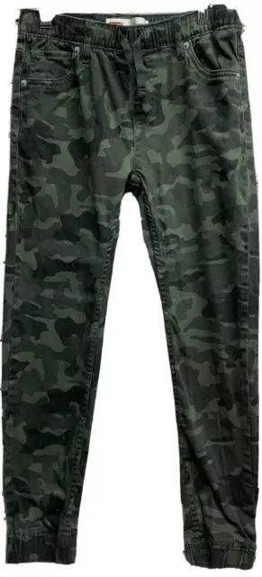 Levi’s Youth Camouflage￼ Jogger Pants Green 12 REG W26 X L27 Pre-owned
