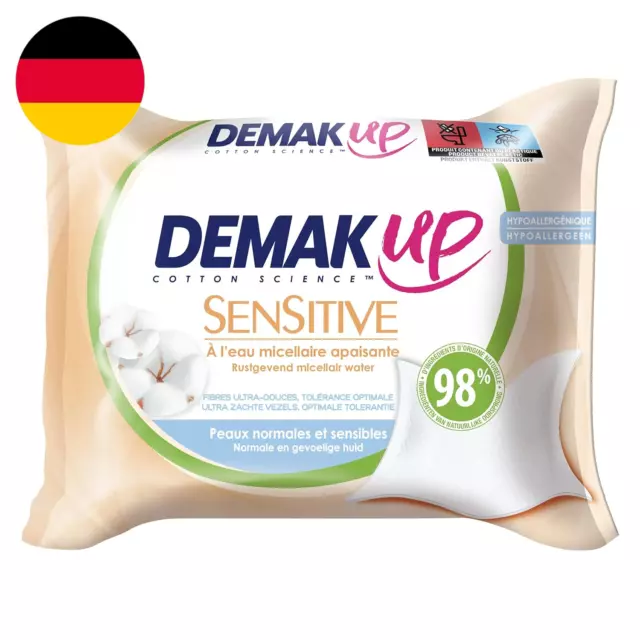 Demak'Up Sensitive Reinigungstücher, Milde Abschminktücher Zur Effektiven Und Ha 2