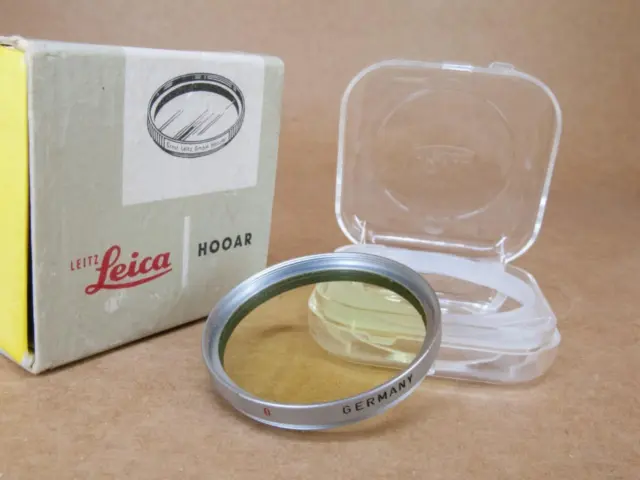 Leitz Leica HOOAR / 13081 E39 No 0 Filtro Amarillo Muy Claro - En Caja