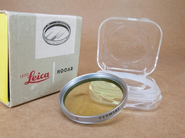 Leitz Leica HOOAR / 13081 E39 No 0 Filtro Amarillo Muy Claro - En Caja
