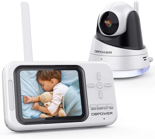 DBPOWER Video Baby Monitor, 3.5 LCD Monitor with Camera and Audio Night Vision