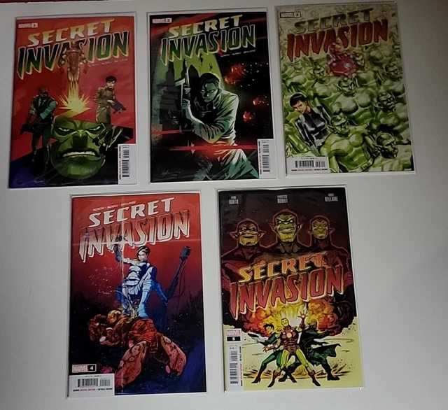 🔑SECRET INVASION (2023) #1-5 VF+ MARIA HILL Iron Man Skrulls MARVEL COMICS