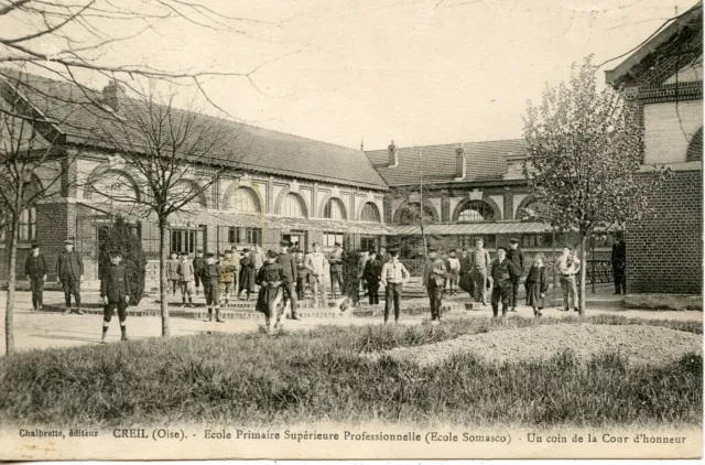 Carte Postale / Creil Ecole Primaire Superieure Proffessionnelle / Somasco