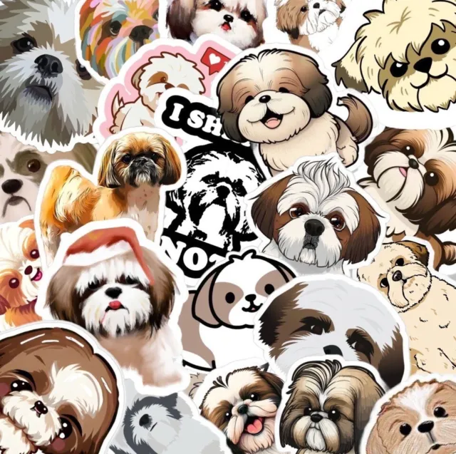 Shih Tzu Pet Sticker Set 40 Piece