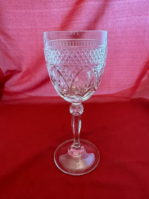 1 Cris D'arques Durand ANTIQUE CLEAR (KNOB) Wine Glass