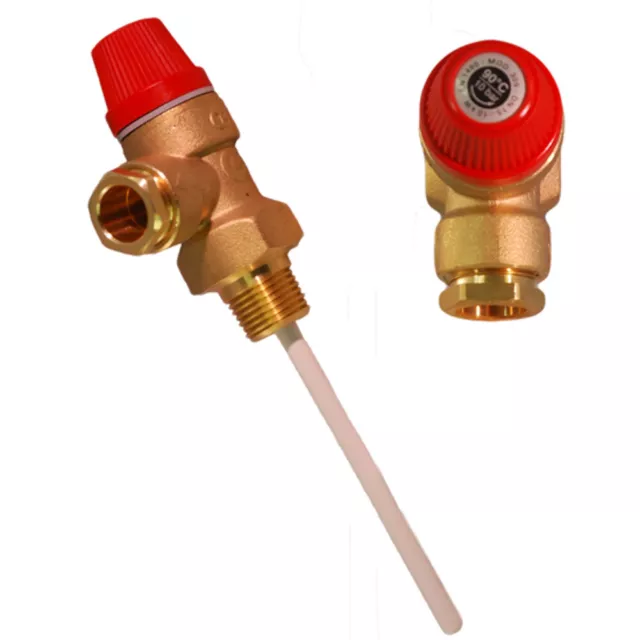 OSO Hot Water Spare 550853 10 bar 15mm Pressure & Temperature Relief Valve (Alte