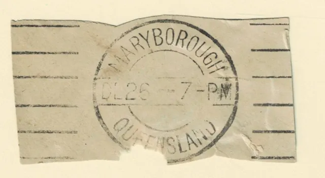 Queensland - Australia Circular Postmark - Maryborough - Qld 259