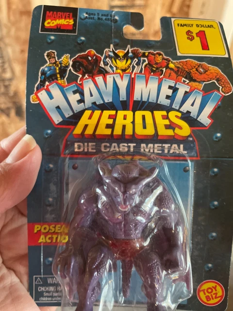 Marvel Heavy Metal Die Cast Heroes Dragon Man 1998 Toy Biz Fantastic Four RARE