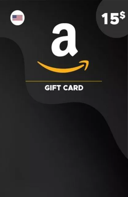 Amazon Gutschein 15 Dollar ($15) Card Geschenkkarte Digital Code - [US]