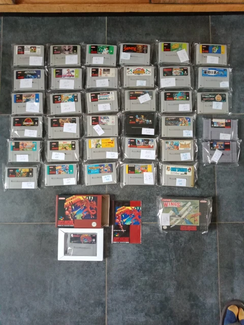 lot 37  jeux snes super nintendo