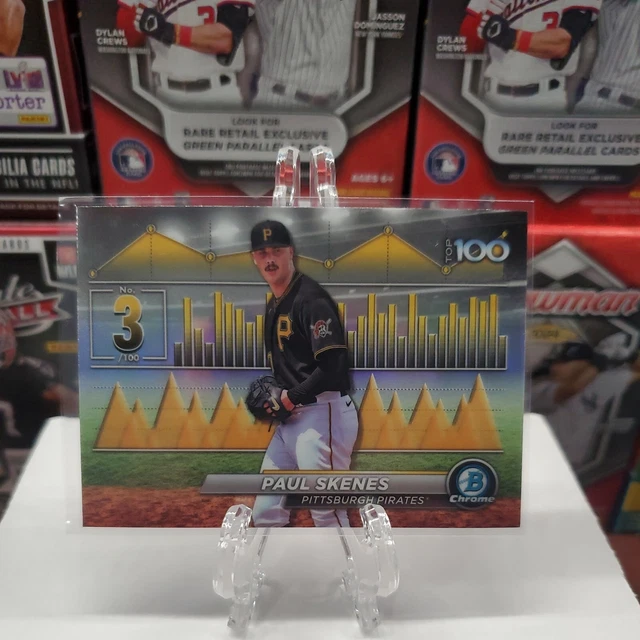 2024 BOWMAN CHROME Paul Skenes BTP3 Top 100 PIRATES!!!! 9.95 PicClick